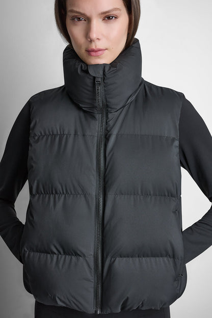 PUFFER MOCK NECK VEST