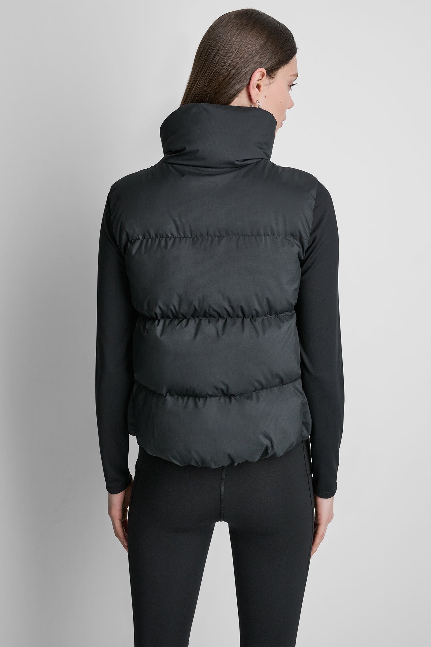 PUFFER MOCK NECK VEST