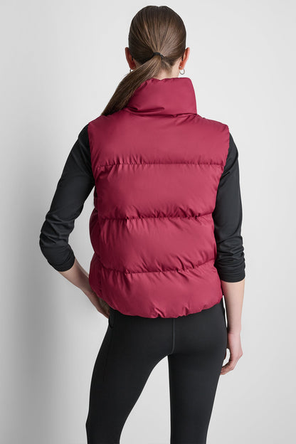 PUFFER MOCK NECK VEST