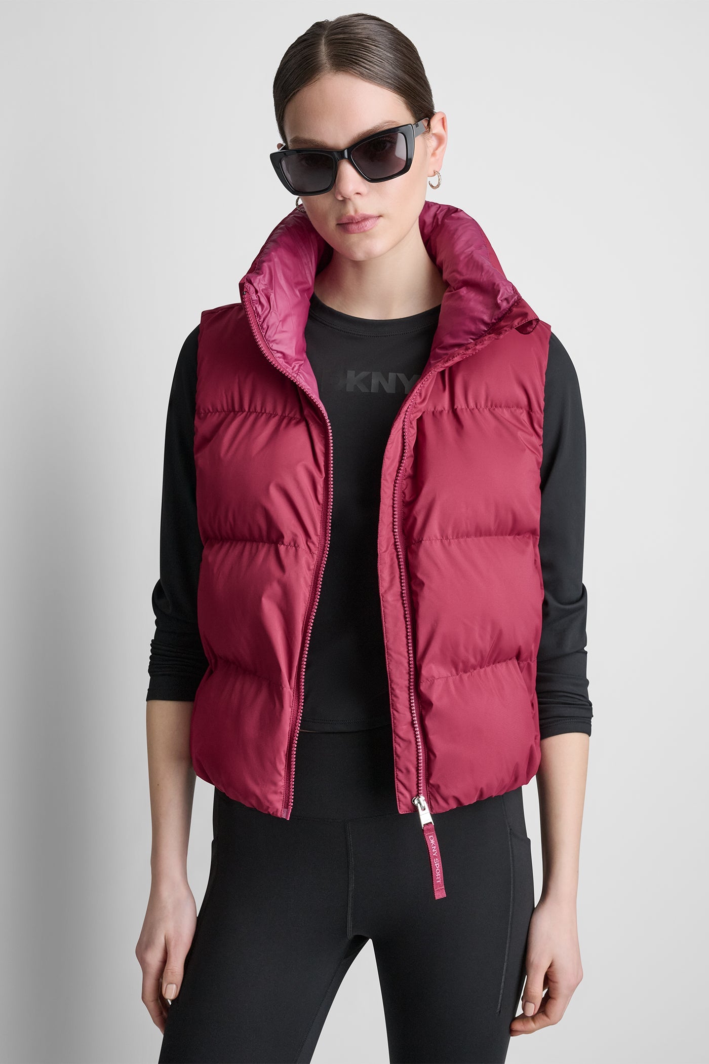 PUFFER MOCK NECK VEST