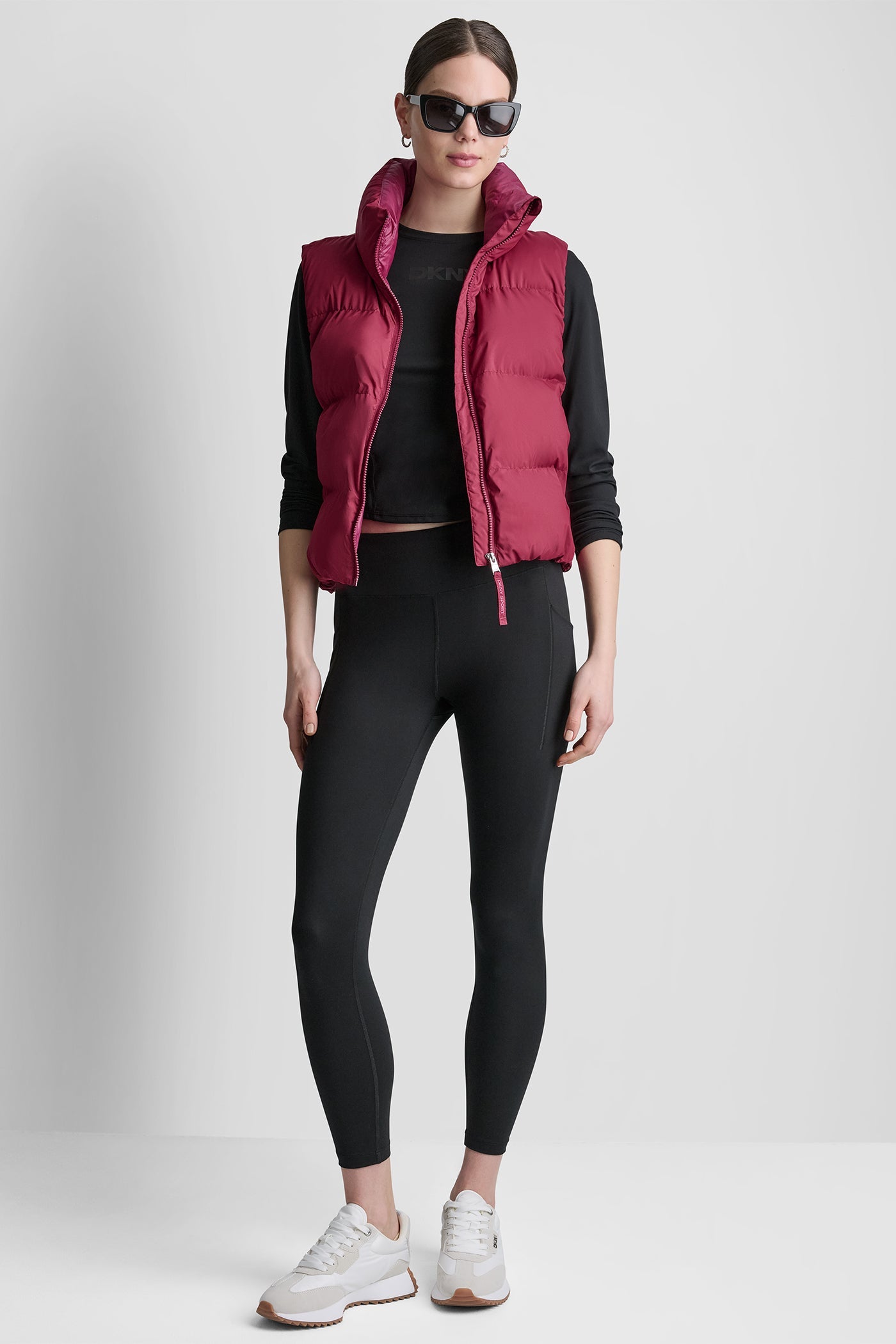 PUFFER MOCK NECK VEST