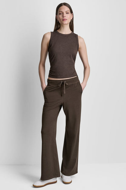 MID-RISE SPACEDYE WIDE LEG PANT