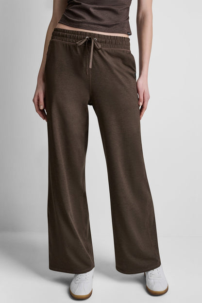 MID-RISE SPACEDYE WIDE LEG PANT