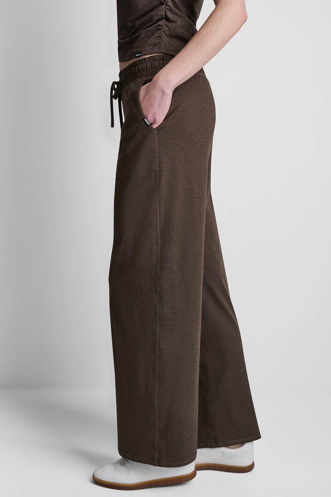 MID-RISE SPACEDYE WIDE LEG PANT