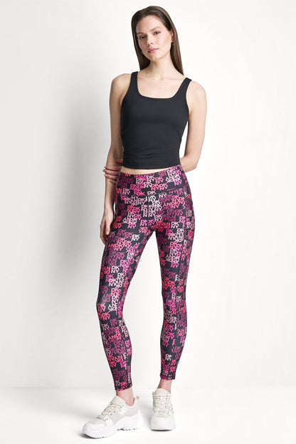 HIGH-RISE LOGO-JACQUARD 7/8-LENGTH ELEVATE LEGGING