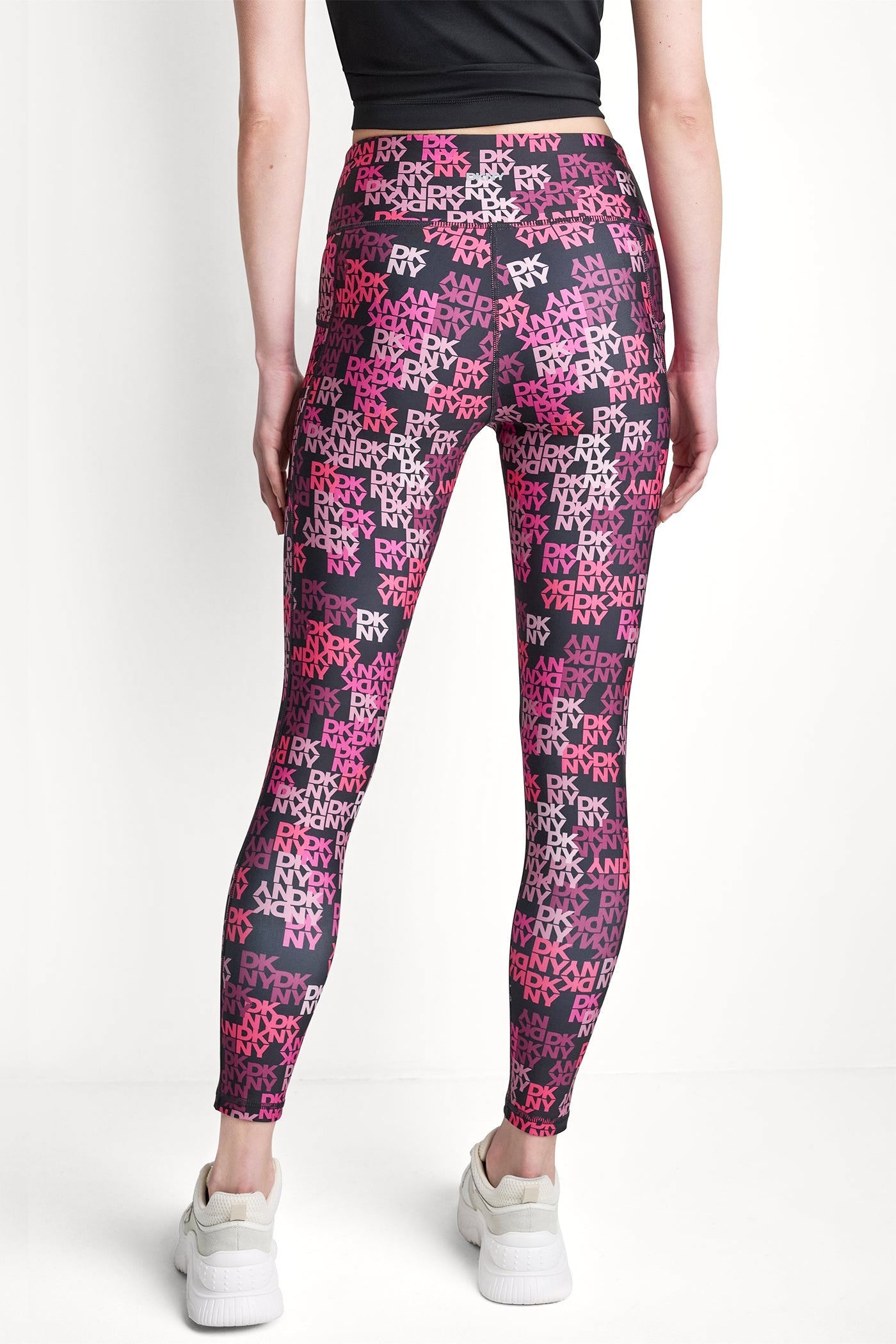 HIGH-RISE LOGO-JACQUARD 7/8-LENGTH ELEVATE LEGGING