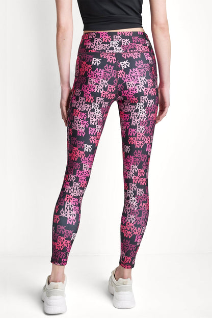 HIGH-RISE LOGO-JACQUARD 7/8-LENGTH ELEVATE LEGGING