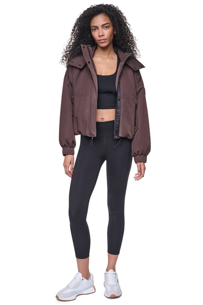 OVERSIZED HOODED MEMORY JACKET