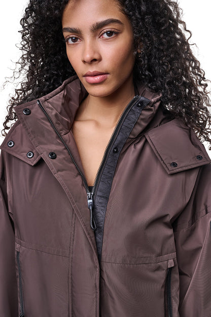 OVERSIZED HOODED MEMORY JACKET