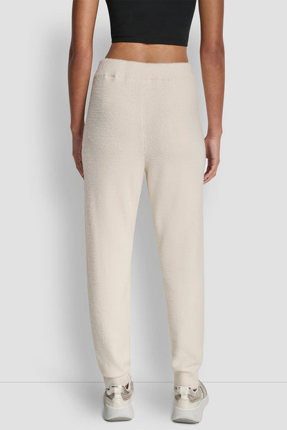 FEATHER YARN JOGGER WITH POCKETS AND TONAL LOGO