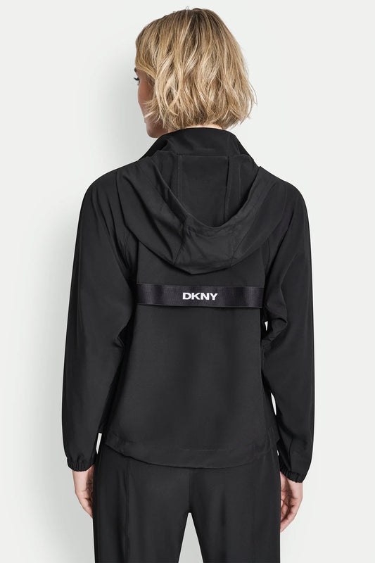 LOGO HOODED SHORT JACKET