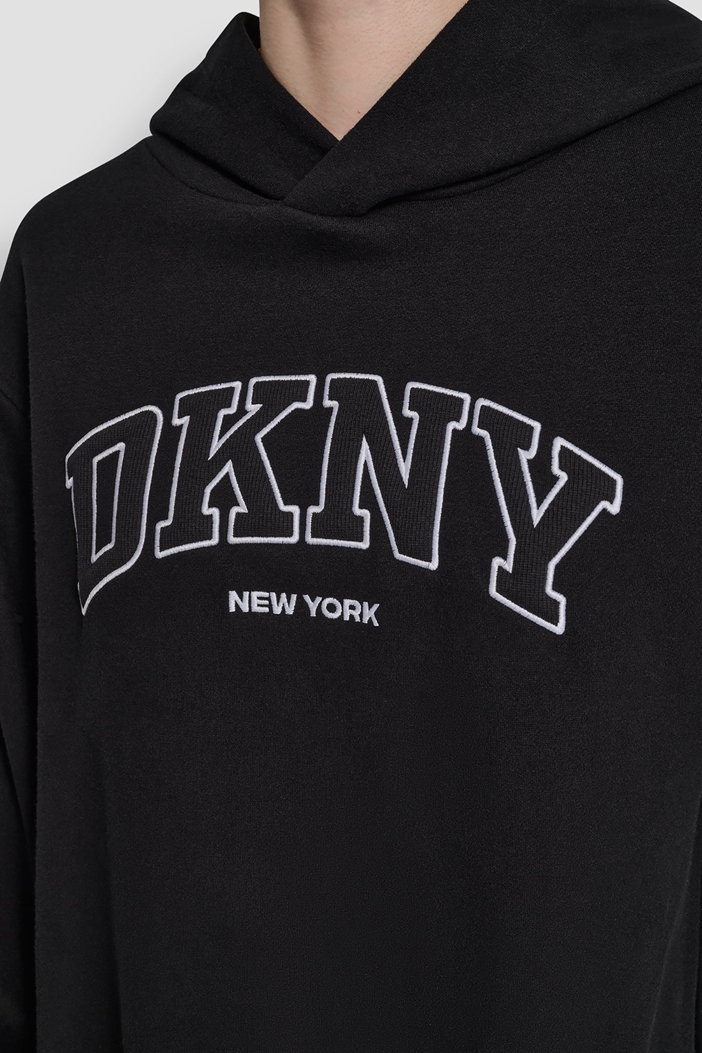 3D VARSITY LOGO OVERSIZED TUNIC HOODIE