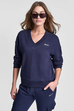 METALLIC LOGO SWEATSHIRT