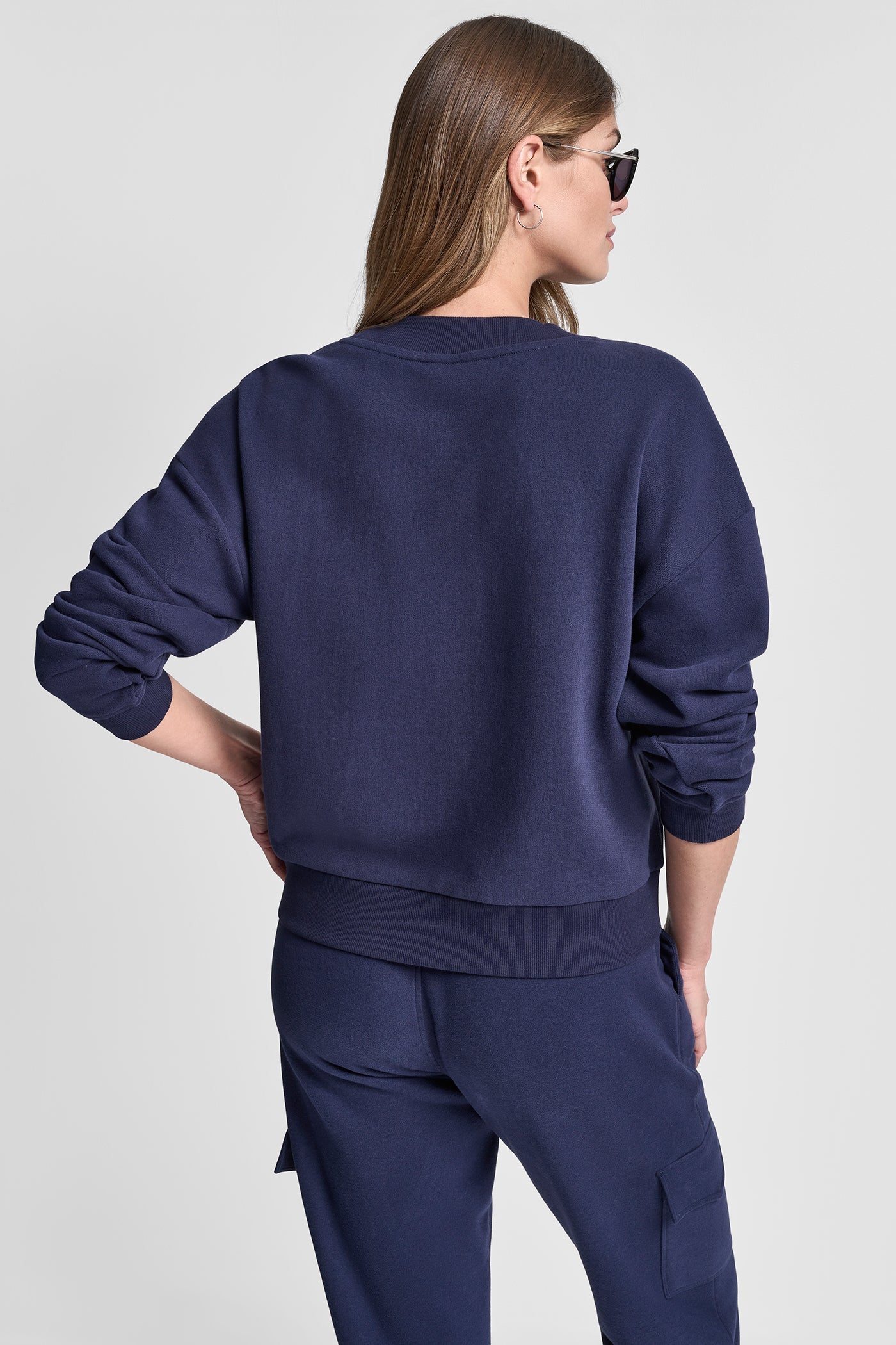 METALLIC LOGO SWEATSHIRT