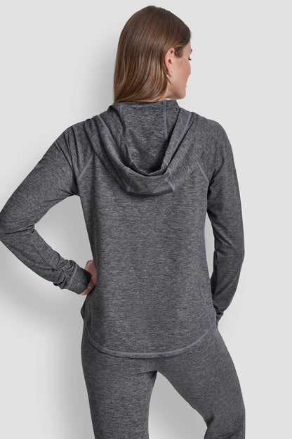 SPACE-DYED HOODED JACKET