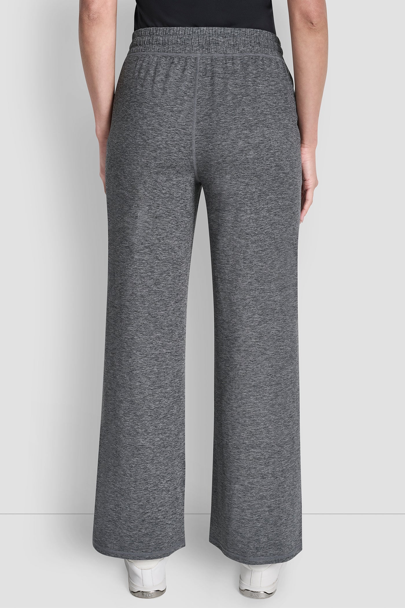 MID-RISE SPACE-DYED WIDE-LEG PANT