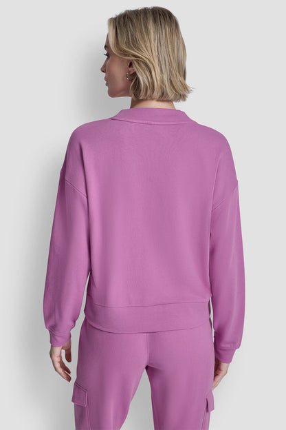 METALLIC LOGO SWEATSHIRT
