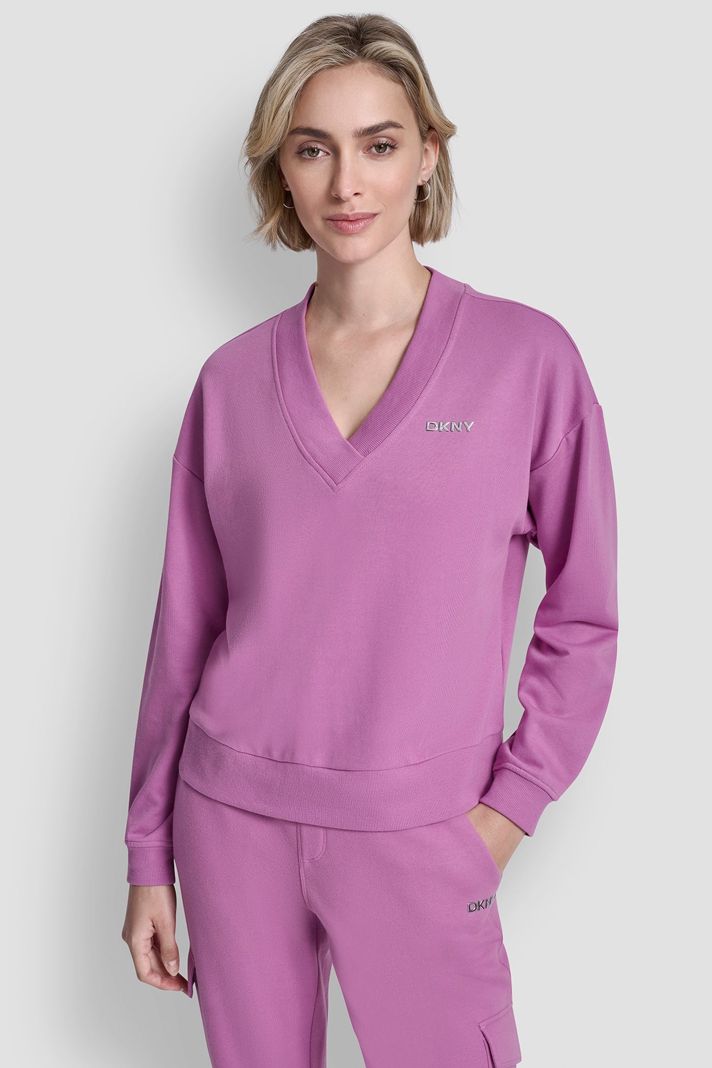 METALLIC LOGO SWEATSHIRT
