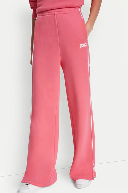 HIGH-RISE PIPED TRACK PANTS