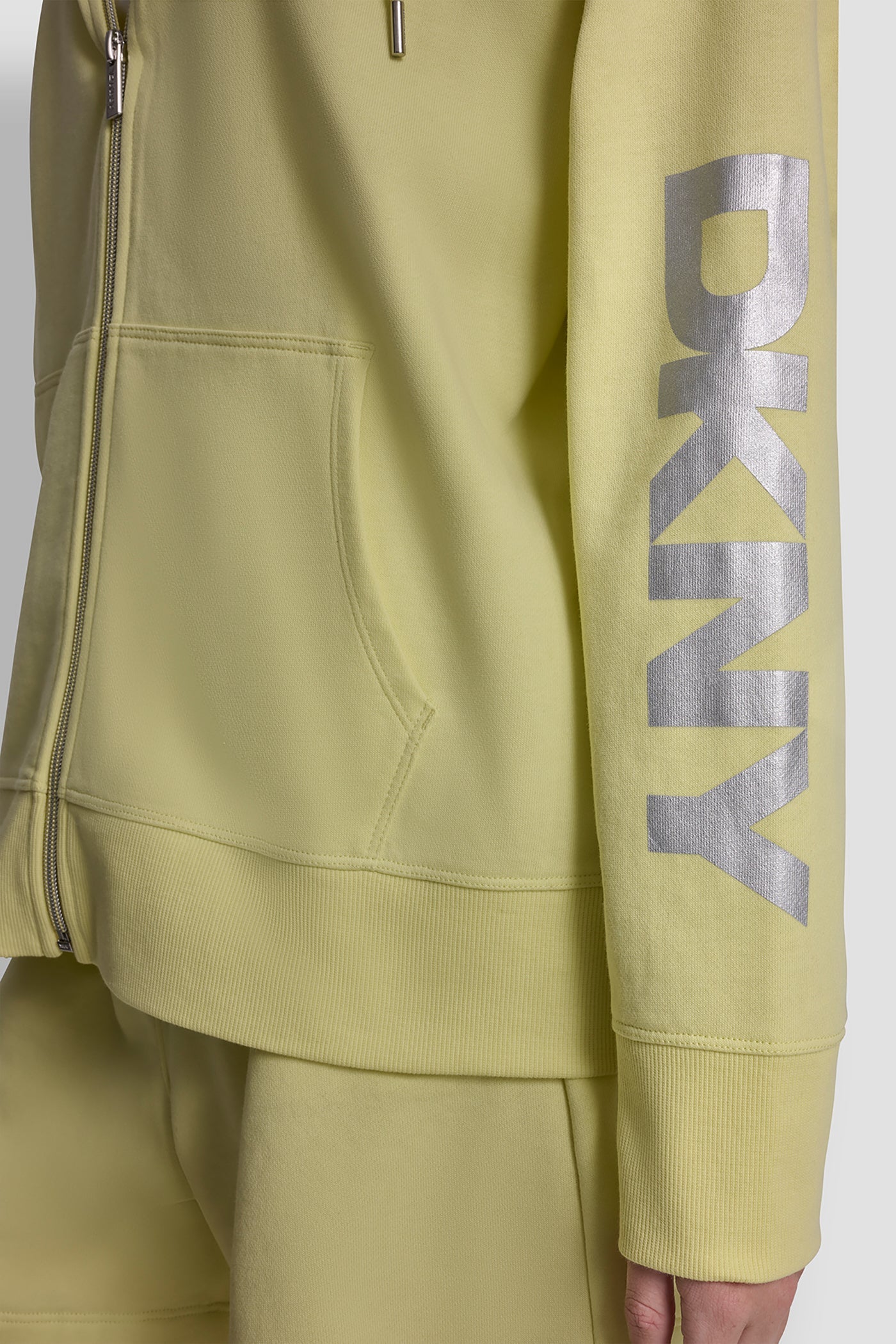 COTTON-BLEND FOIL LOGO HOODIE