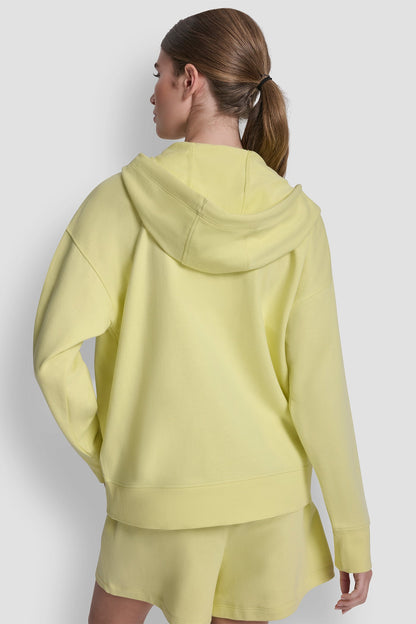 COTTON-BLEND FOIL LOGO HOODIE