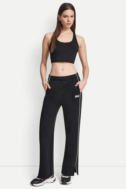 HIGH-RISE PIPED TRACK PANTS