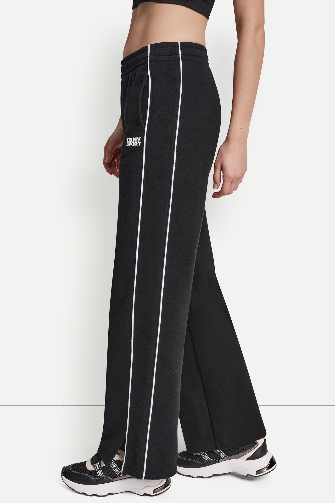 HIGH-RISE PIPED TRACK PANTS