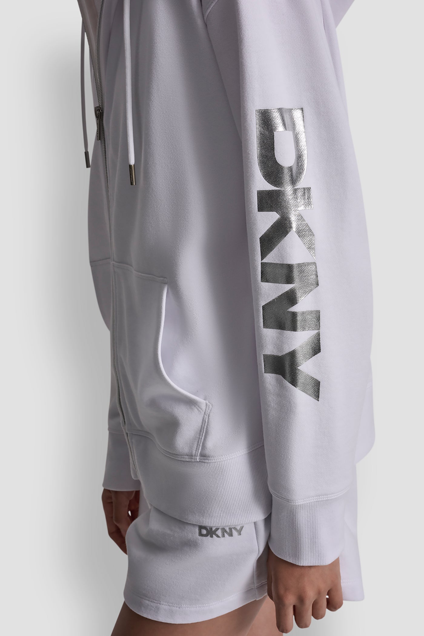 FOIL LOGO FULL-ZIP HOODIE