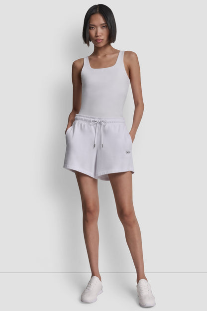HIGH-RISE LOGO SWEAT SHORTS