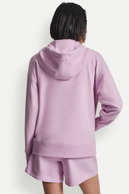 COTTON-BLEND FOIL LOGO HOODIE