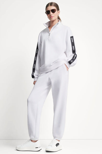 LOGO QUARTER-ZIP SWEATSHIRT