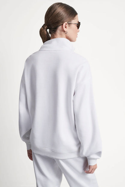 LOGO QUARTER-ZIP SWEATSHIRT