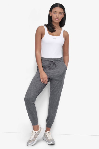 CROPPED HIGH-RISE SLIM JOGGER