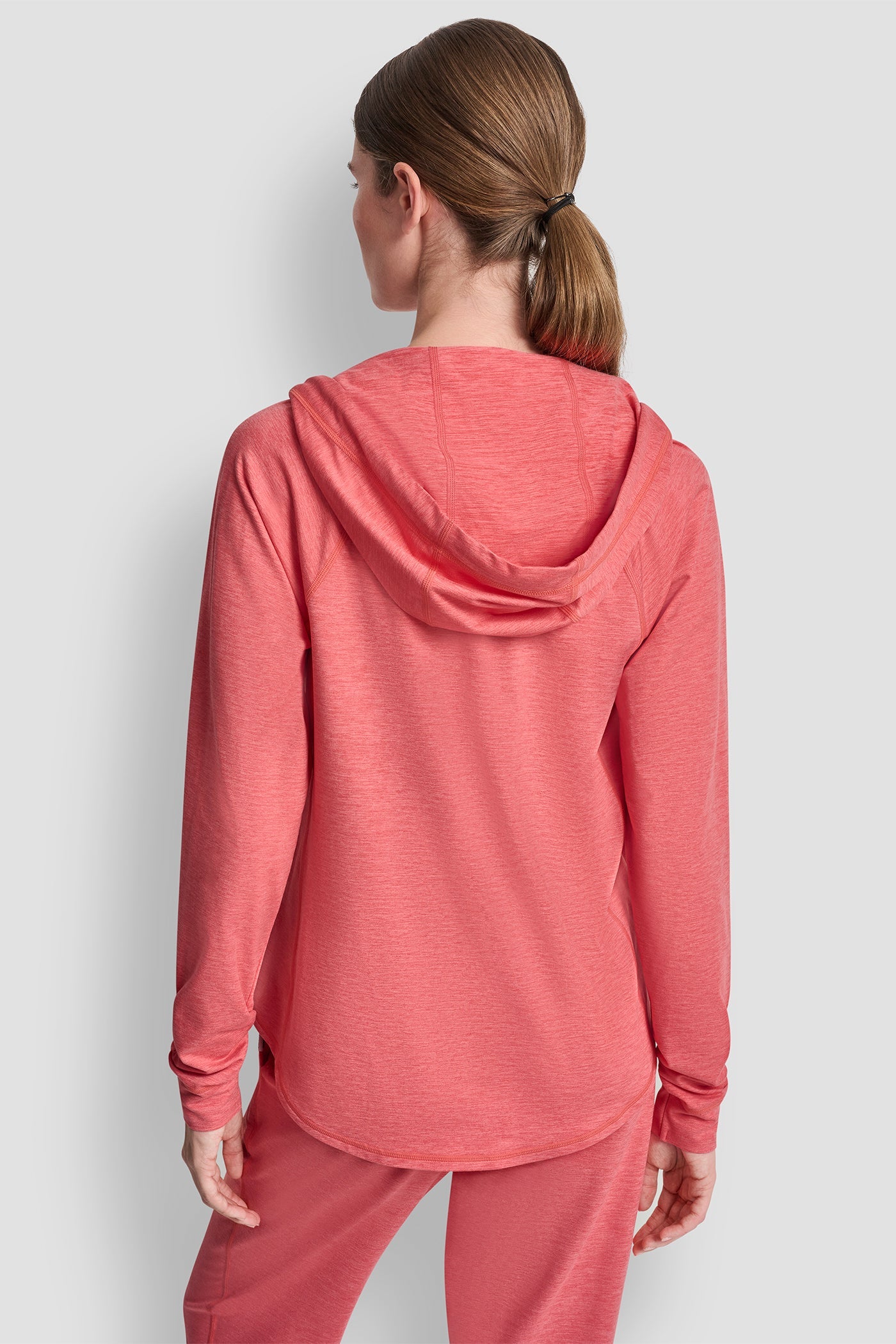 SPACE-DYED HOODED JACKET