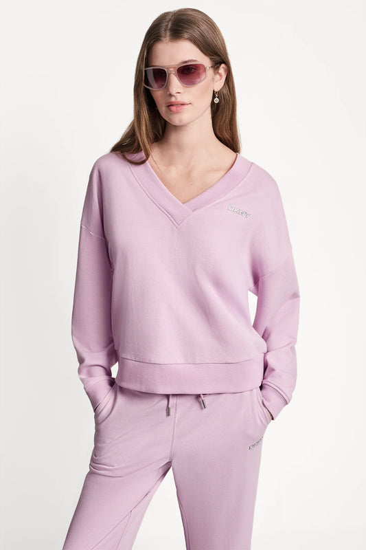 METALLIC LOGO SWEATSHIRT