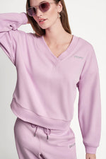 METALLIC LOGO SWEATSHIRT