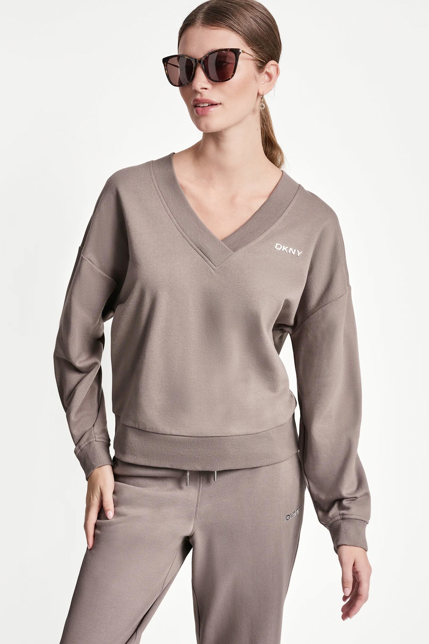 METALLIC LOGO SWEATSHIRT