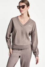 METALLIC LOGO SWEATSHIRT