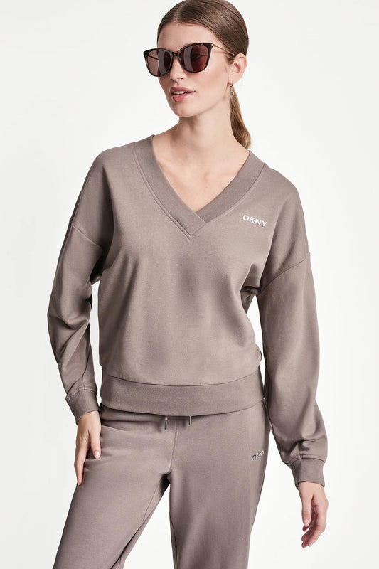 METALLIC LOGO SWEATSHIRT