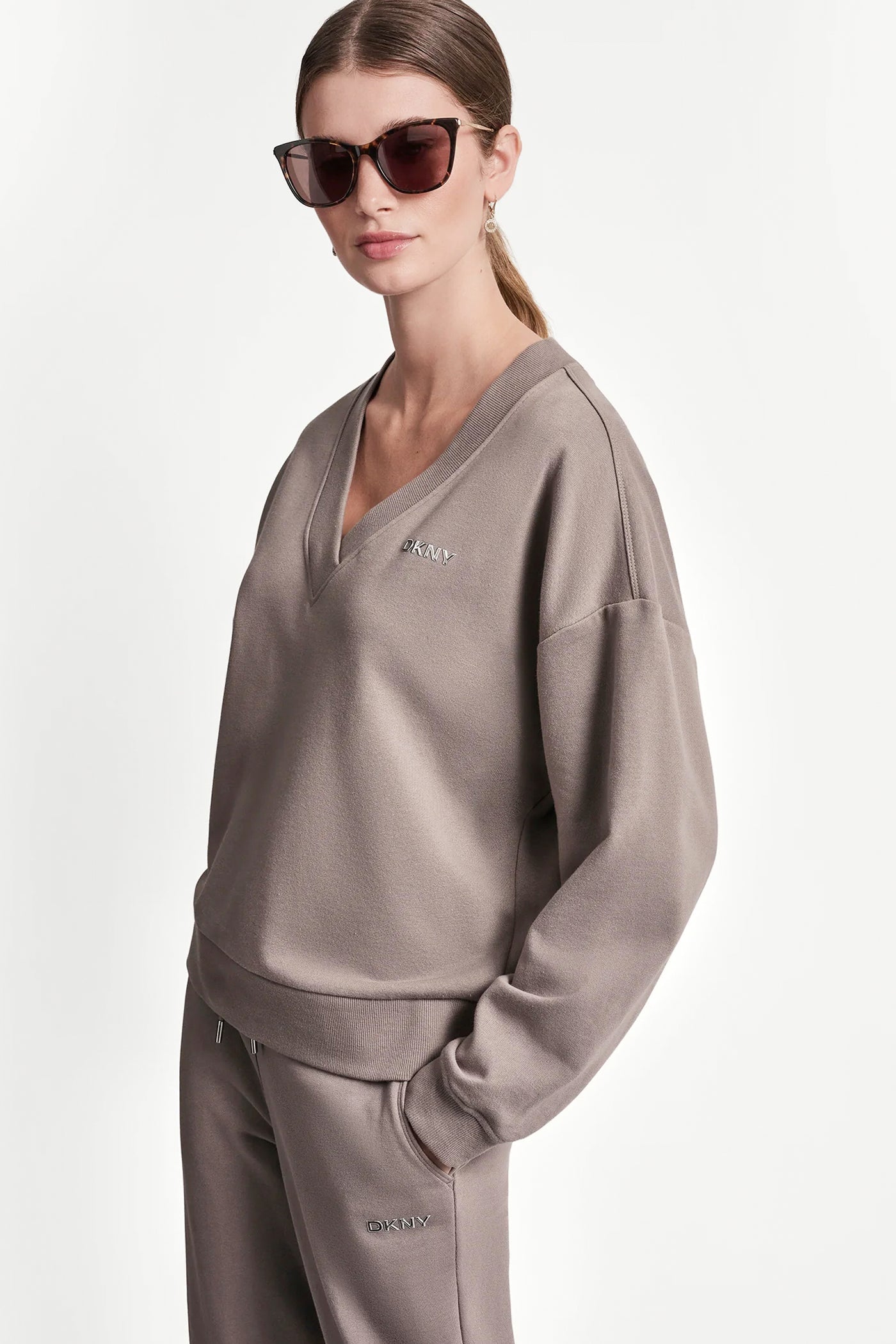 METALLIC LOGO SWEATSHIRT