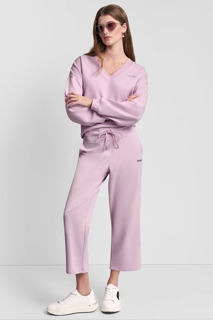 CROPPED HIGH-RISE PANTS