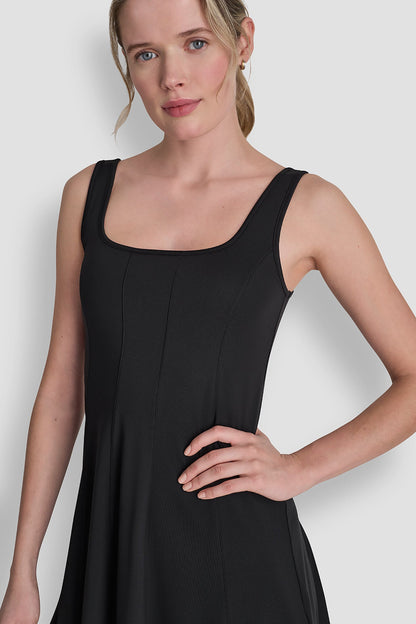 BALANCE COMPRESSION DRESS WITH BUILT-IN SHORTS