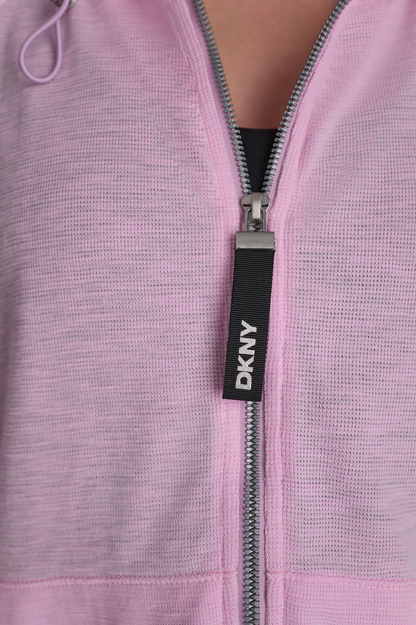 COTTON-BLEND SLUB WAFFLE-KNIT HOODIE
