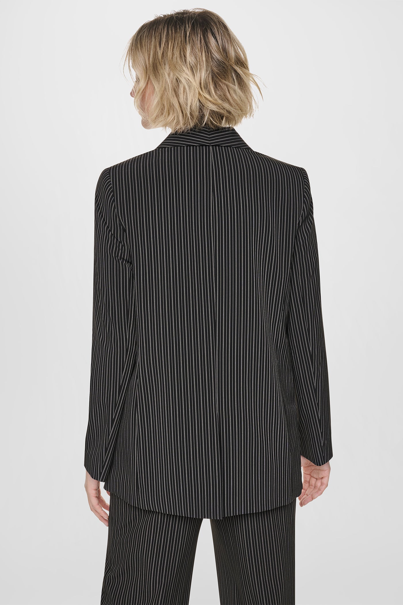 PINSTRIPE COMMUTER BLAZER