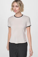CONTRAST TRIM TEE