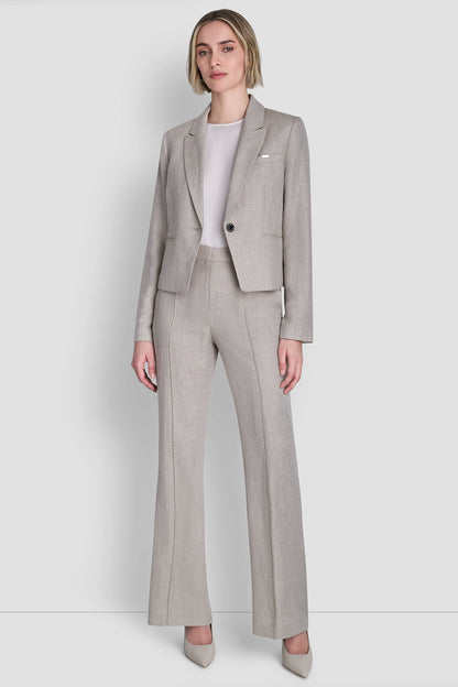 CROPPED SINGLE BUTTON BLAZER