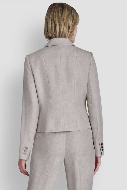 CROPPED SINGLE BUTTON BLAZER
