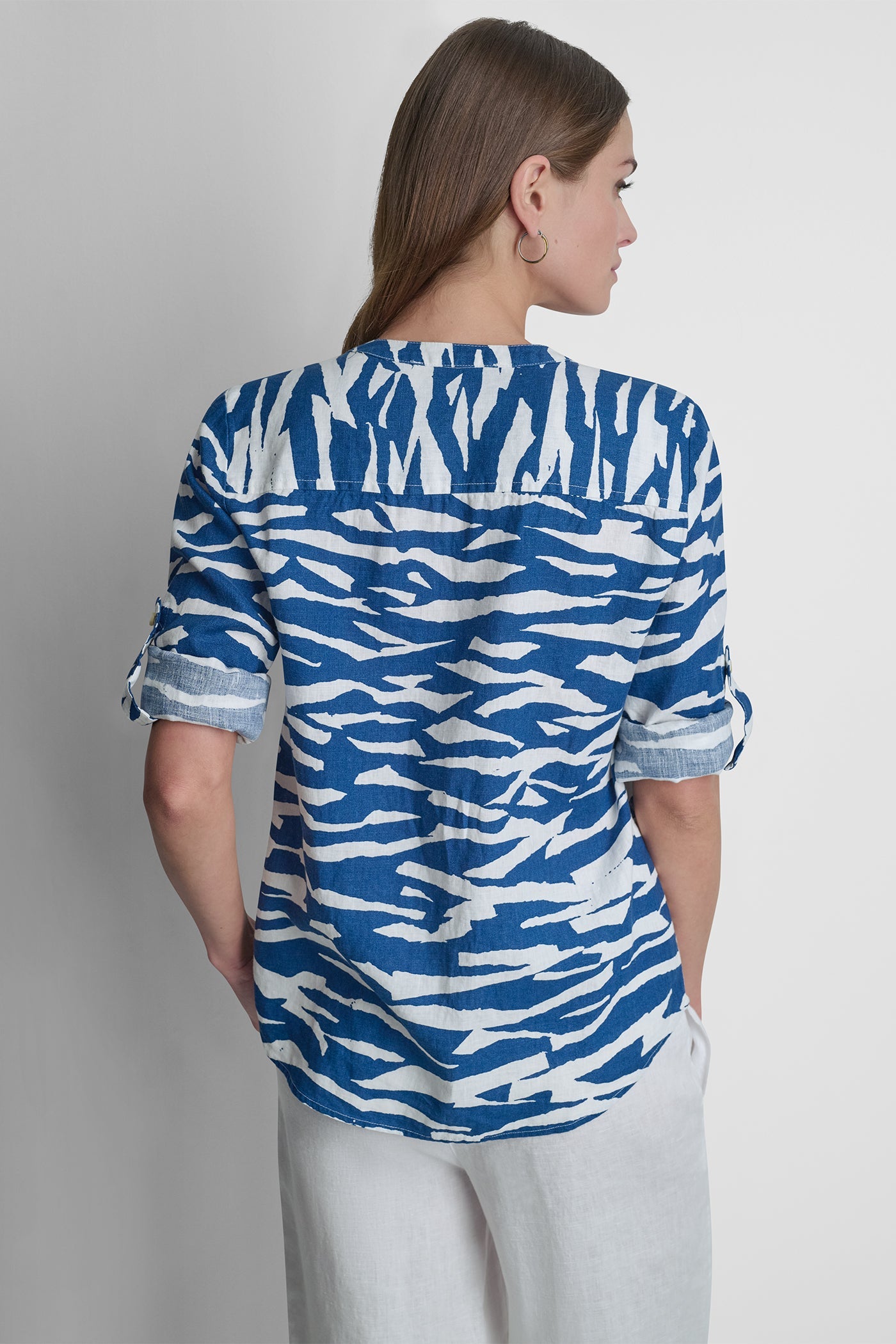 LINEN PRINTED SHIRT