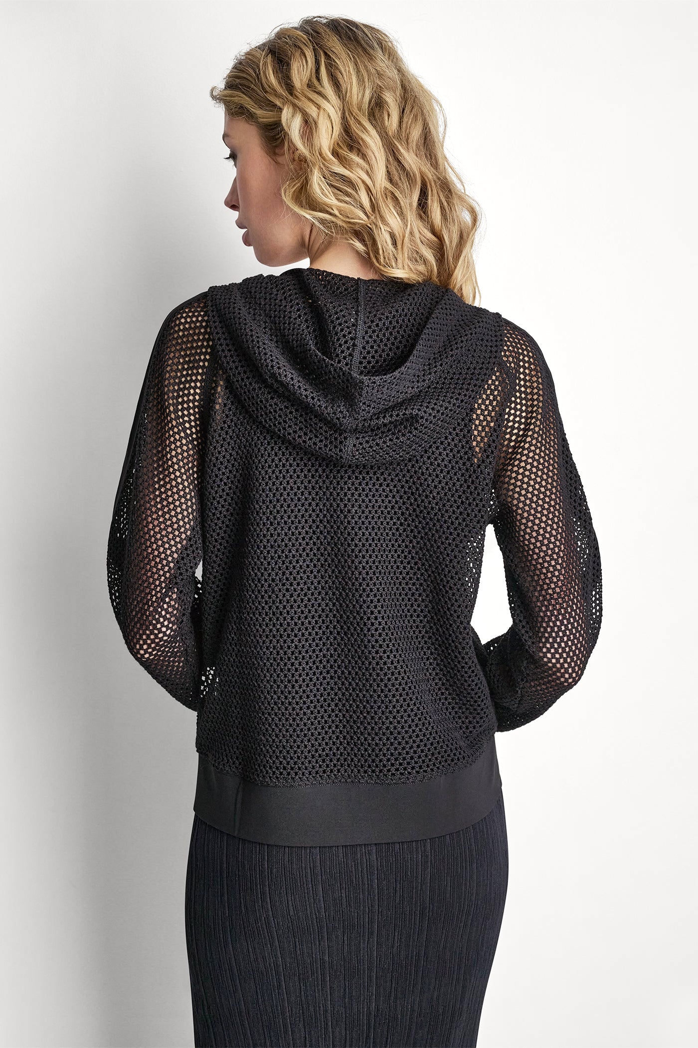MESH LOGO ZIP-UP HOODIE
