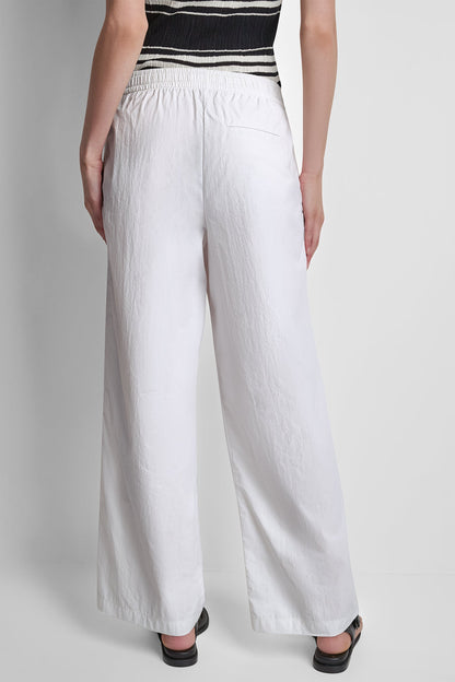 LOGO TRIM STRAIGHT-LEG PULL-ON PANT